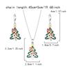 Christmas Tree Drop Earrings For Women Zircon Star Bell Earring Party Jewelry