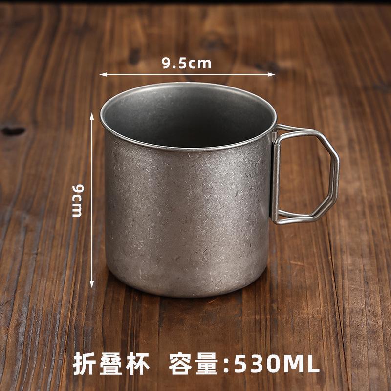 Retro Stainless Steel Coffee Cup  Milk Juice Beer Cup Durable Camping Travel Kitchen Restaurant Cup Outdoor Camping Water Mugs