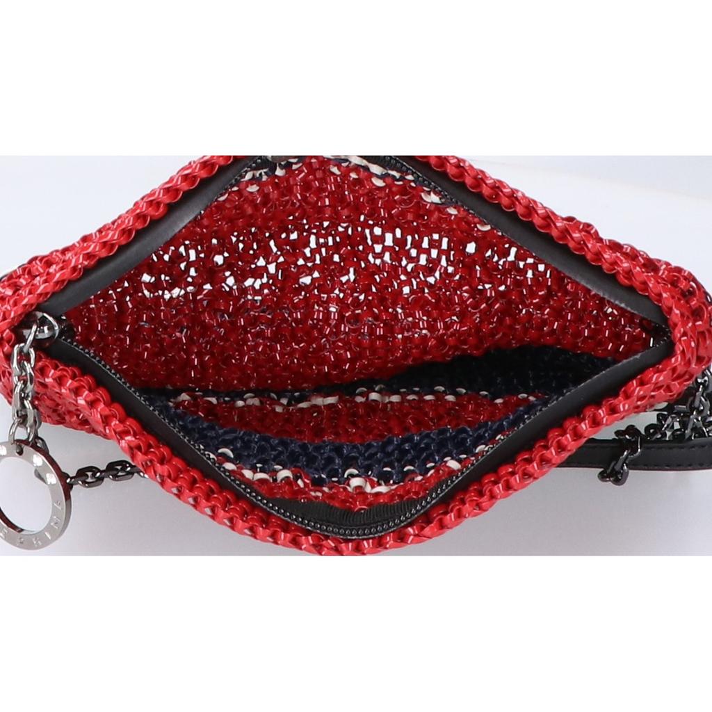 ANTEPRIMA [Beautiful condition] Stripe wire Shoulder bag Navy / RedUsed