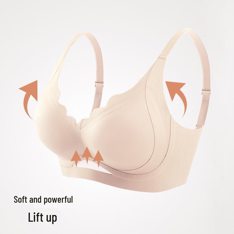 Adjustable Seamless Lift Bra: Soft Support, Anti-Sagging, Side Support, No Underwire