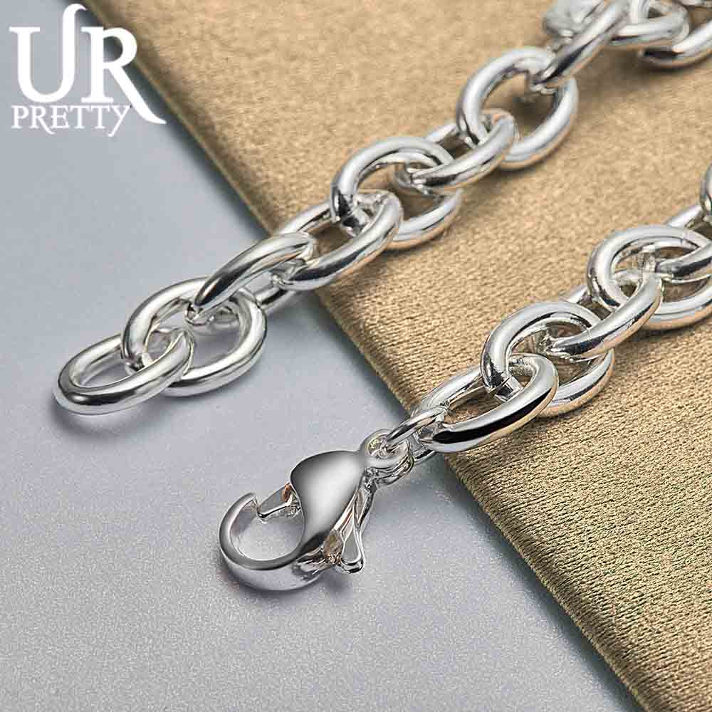 925 Sterling Silver Roman Numeral 0-shaped Bracelet Fashionable Wedding Jewelry