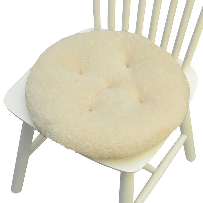 Thicken Plush Seat Pads Cushion Chair Soft Cushion New Home Dining Chair Pads Non-Slip Warm Office Computer Game Chair Pad 40x40