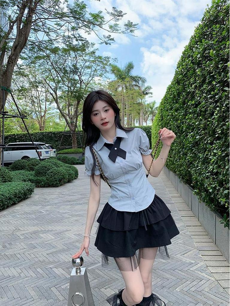 Petite Academy Style 3-Piece Set: Short Skirt, Midi Skirt, Summer Dress, JK Uniform Shirt