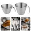 Stainless Steel Pitcher Cup Spout Ounce Cup Espresso Measuring Cup  Barista