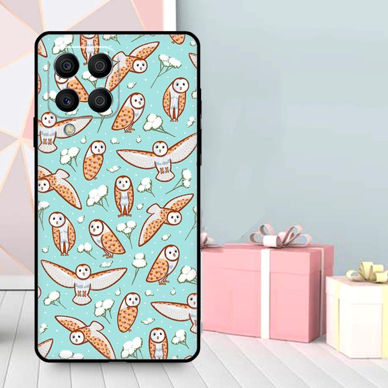 Cute Owl Cartoon Case For Samsung Galaxy M56 M52 M32 M53 M16 M11 M21 M31 M35 M12 M13 M14 M15 M36 M55 M34 M54