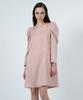 LETTRE DE LE TOILE Esme Gathered-Shoulder Shift Dress (Pink)