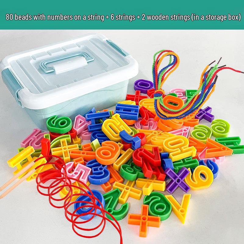 Blocuri de construcție cu mărgele mari: Brățară Geometrică Creativă Jucărie pentru Băieți și Fete