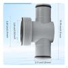 90Degree Branch Connector with Gasket | Black Sealing Rings, PPCTypeJoint, for Plumbing
