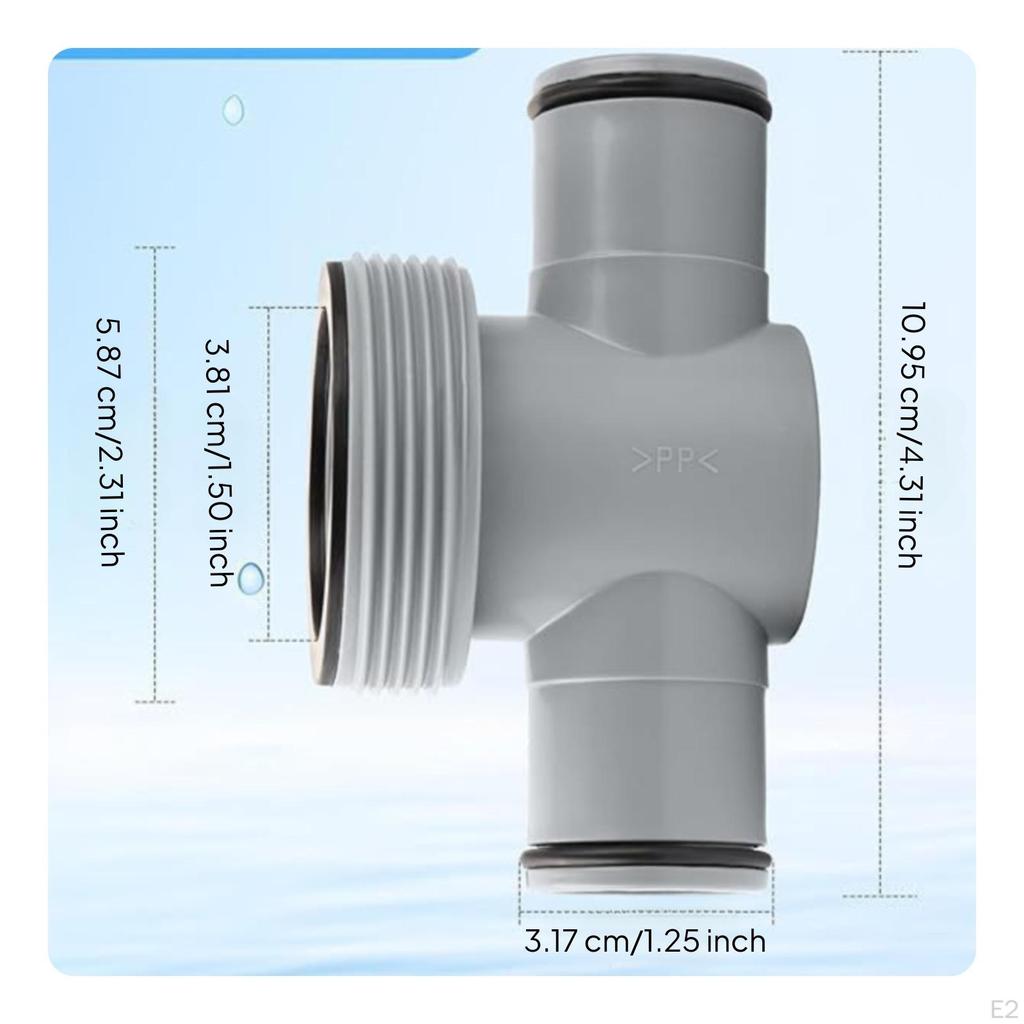 90Degree Branch Connector with Gasket | Black Sealing Rings, PPCTypeJoint, for Plumbing