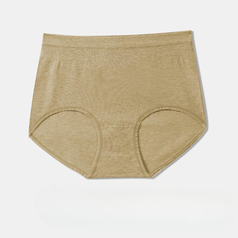 Big Size Female Spring and Autumn Color Cotton High Waist and Belly Without Trace High Stretch Briefs