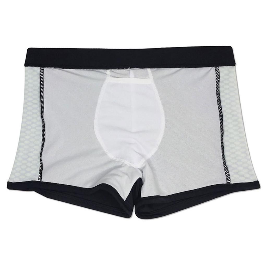 Men's Swim Shorts With Waistband And Cup Fashion Polka Dot Print Stereoscopic Sexy Quick-drying Swim Boxers