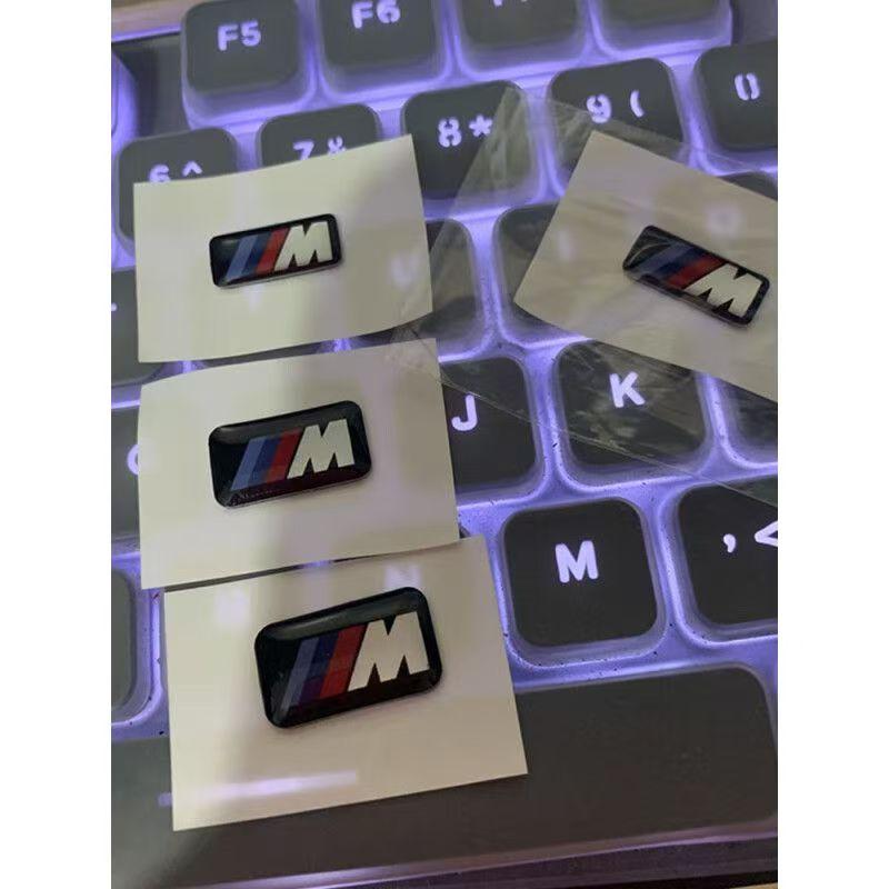 3D Car Sticker Steering Wheel Hub Decals Keyhole Stickers For BMW M E84 E87 X5 E70 F25 E90 E91 F01 F02 E60 E61 F10 F15 F30 M3 HXKCN1