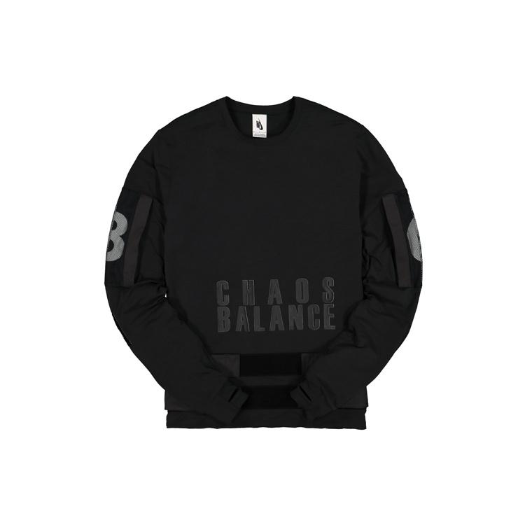 Nike Printing Splicing Sports Round Neck Pullover Black Men s BV6476-010 S