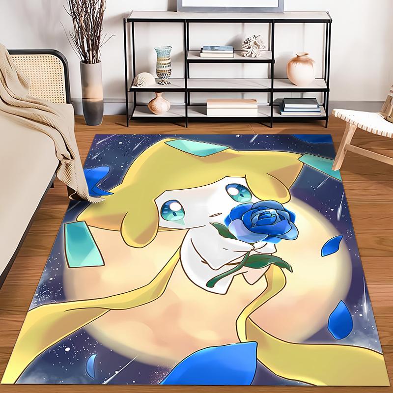 

Various Sizes Pokemon Jirachi Cartoon Carpet Home Large Size Decor Rug Bedroom LivingRoom Sofa Balcony Multi Scene Available Mat 40x60cm