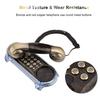Antique Retro Wall Mounted Telephone Corded Phone Landline Fashion Telephone Bronze