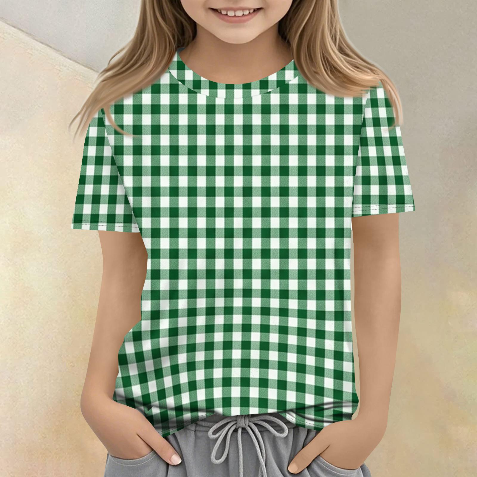 

Children s Printed Round Neck Short Sleeved Casual T-shirt 100 армия зеленый