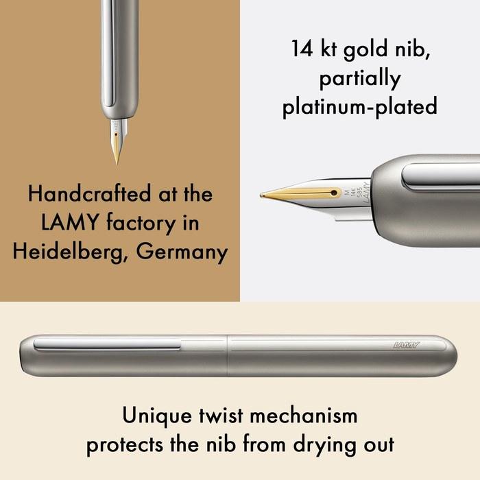 [LAMY] Dialog3 Fountain Pen L74 F (Fine) Palladium Nib F