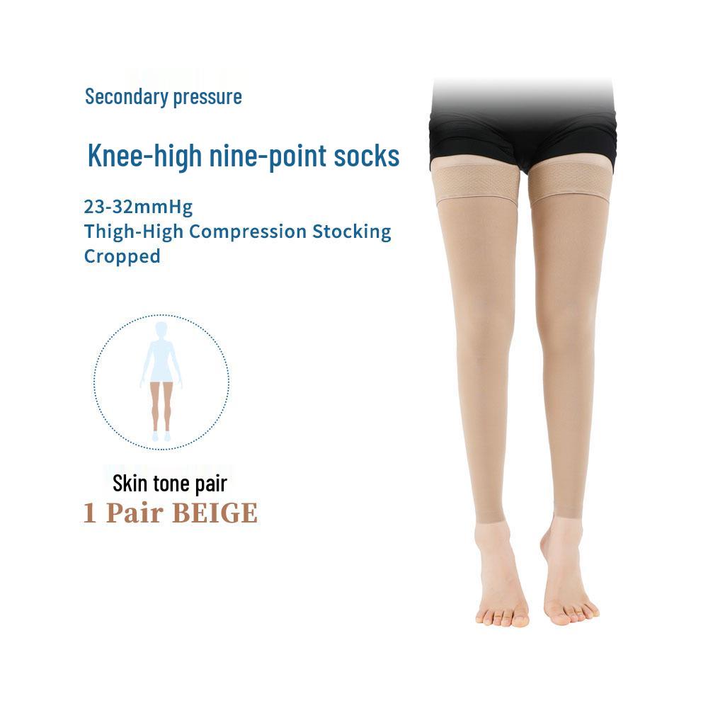 Class II Compression Calf-Length Socks for Varicose Vein & Thrombosis Prevention