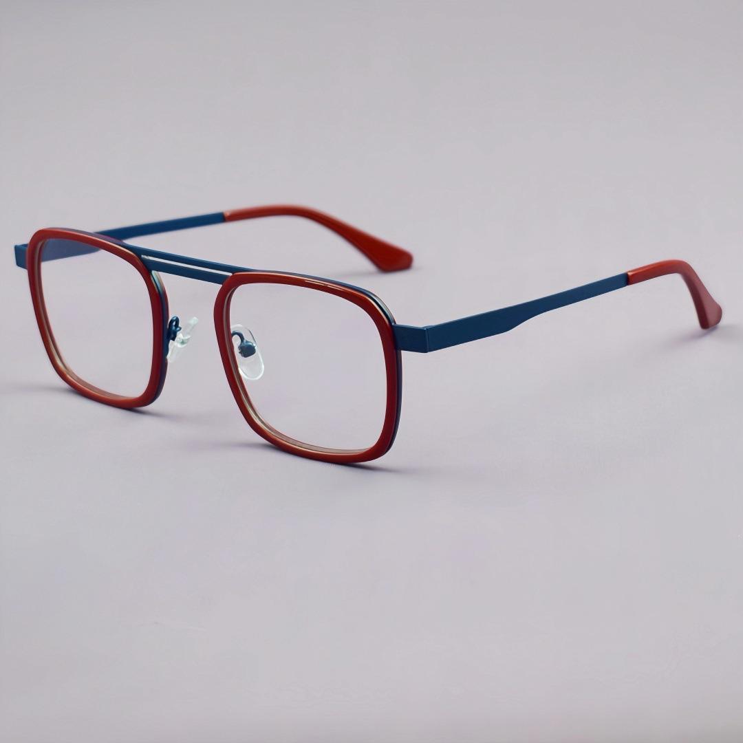 Square Acetate Glasses Frames High-quality Optical Prescription Glasses Men Women Luxury Brand Design Eyeglasses красный