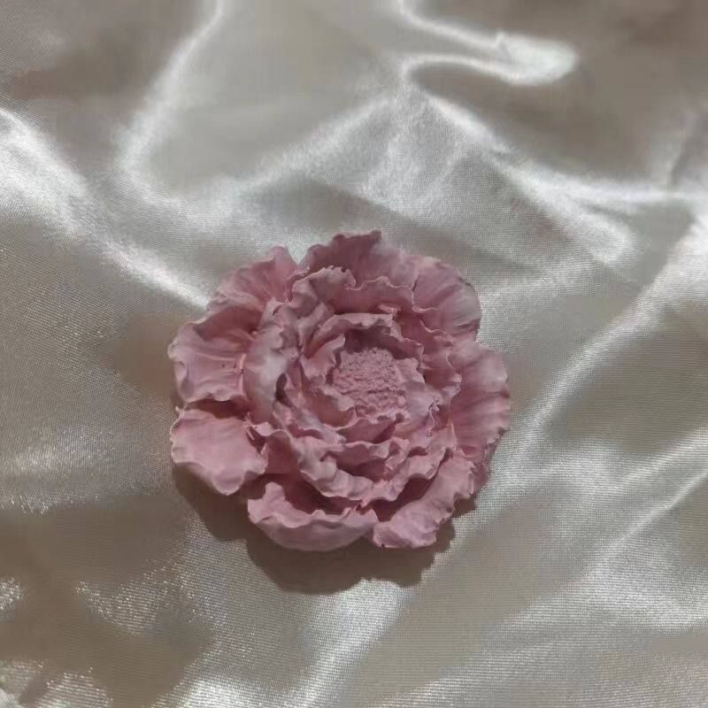 Car Perfume Aromatherapy Peony Flower Diffuser Stone Car Air Conditioner Car Vent Decoration