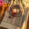 Violet Abacus Beads Bodhi Root 108 Beads Unisex Bracelet/Necklace (8x11mm) - Douyin Live Hot Sale Temple Edition