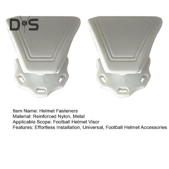 2 Sets Football-Helm-Visierclips, Football-Helm-Schraubenbefestigungen, einfach zu installierende Football-Helm-Visierschrauben, Zubehör für Football-Enthusiasten