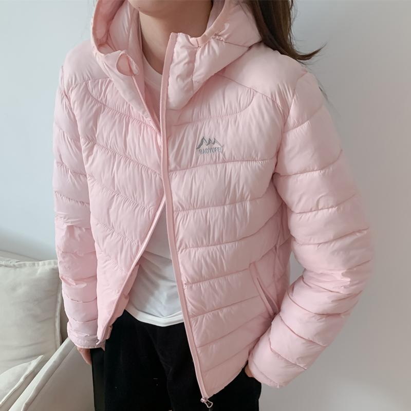 

Модное женское пальто Зимние парки С капюшоном Повседневное Свободное Толстое Женские куртки 2XL розовый