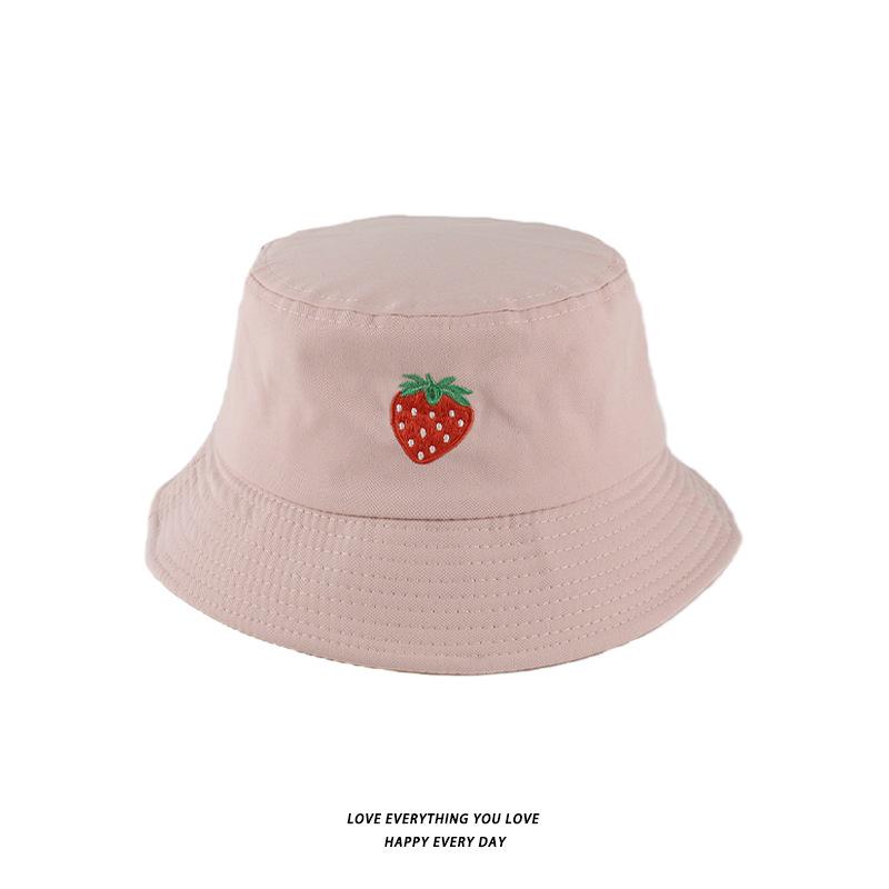 Bucket Hats Men And Women Skull Embroidered Fisherman Hat, Single-Sided Black Street Fashion Foldable Sunhat