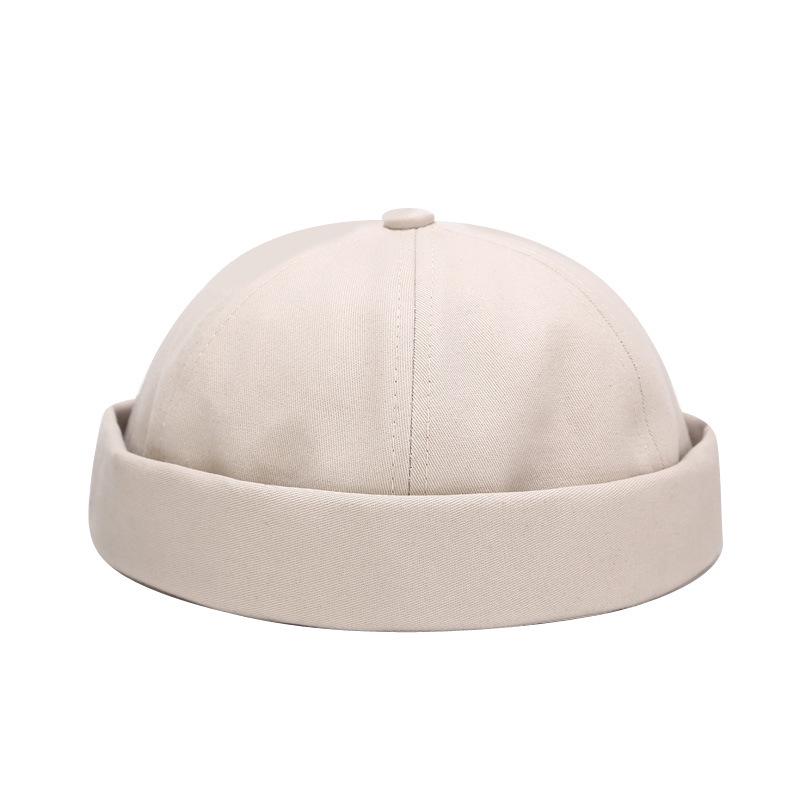 Unisex Solid Color Retro Cotton Melon Cap – Spring/Summer Street Trend