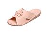 Pansy 9370J Pansy Room Shoes, Made In Japan, Women's, Hand-Knitted Footbed, Large, Pink