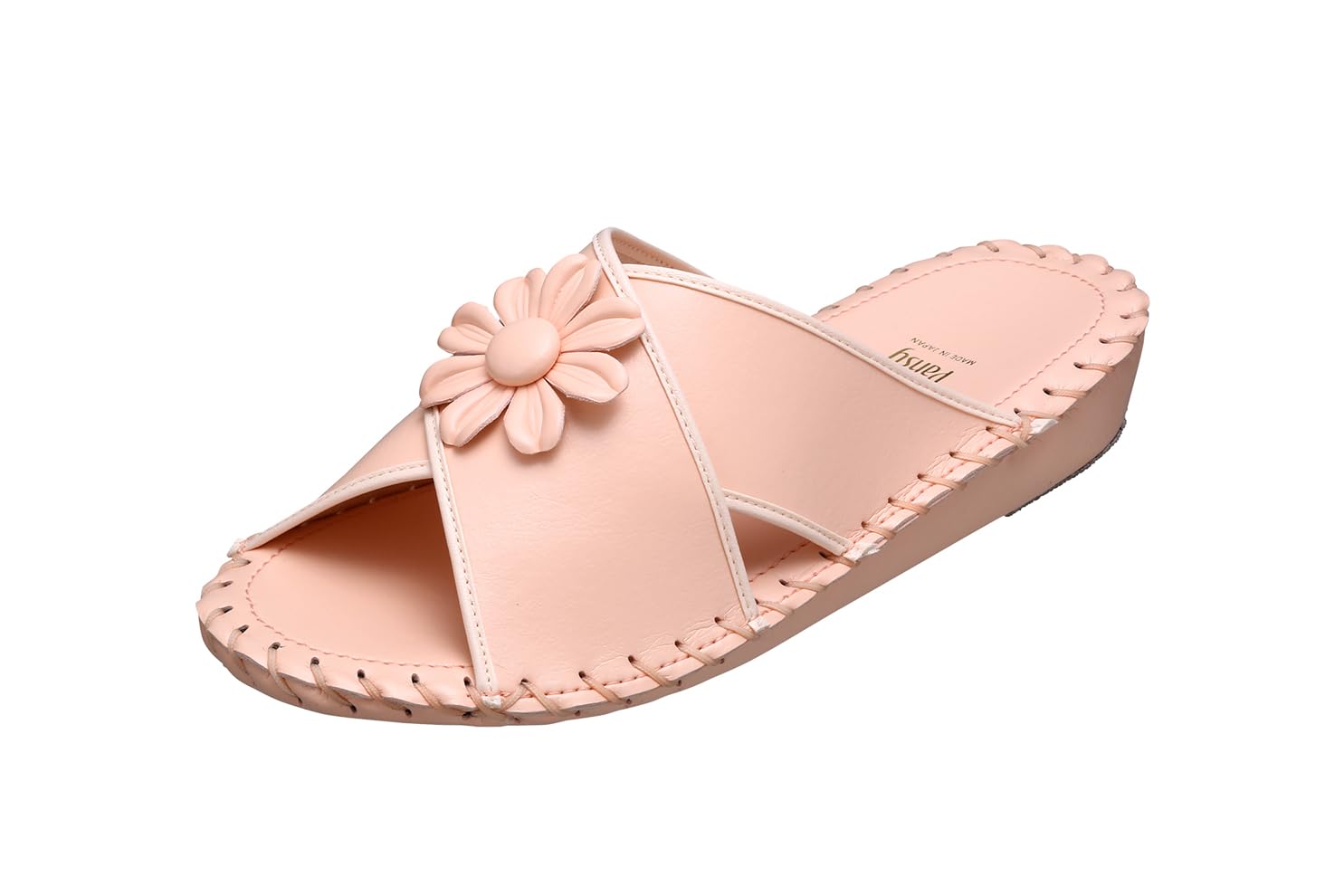 

Pansy 9370J Pansy Room Shoes, Made in Japan, Women s, Hand-Knitted Footbed, Large, Pink