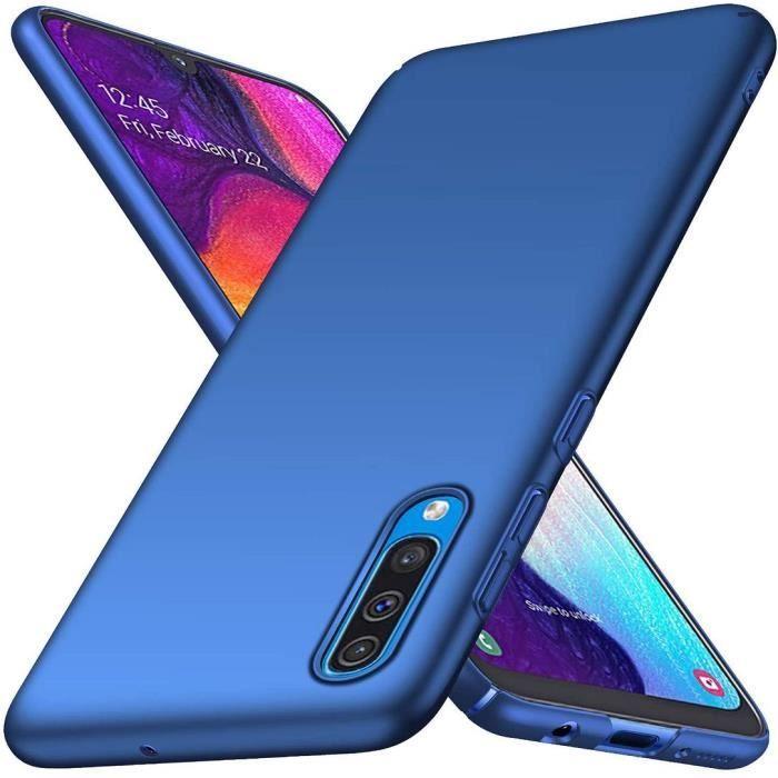 Coque de Protection - PROSHOP - Samsung Galaxy A70 - Souple - Antichoc - Couleur Bleu
