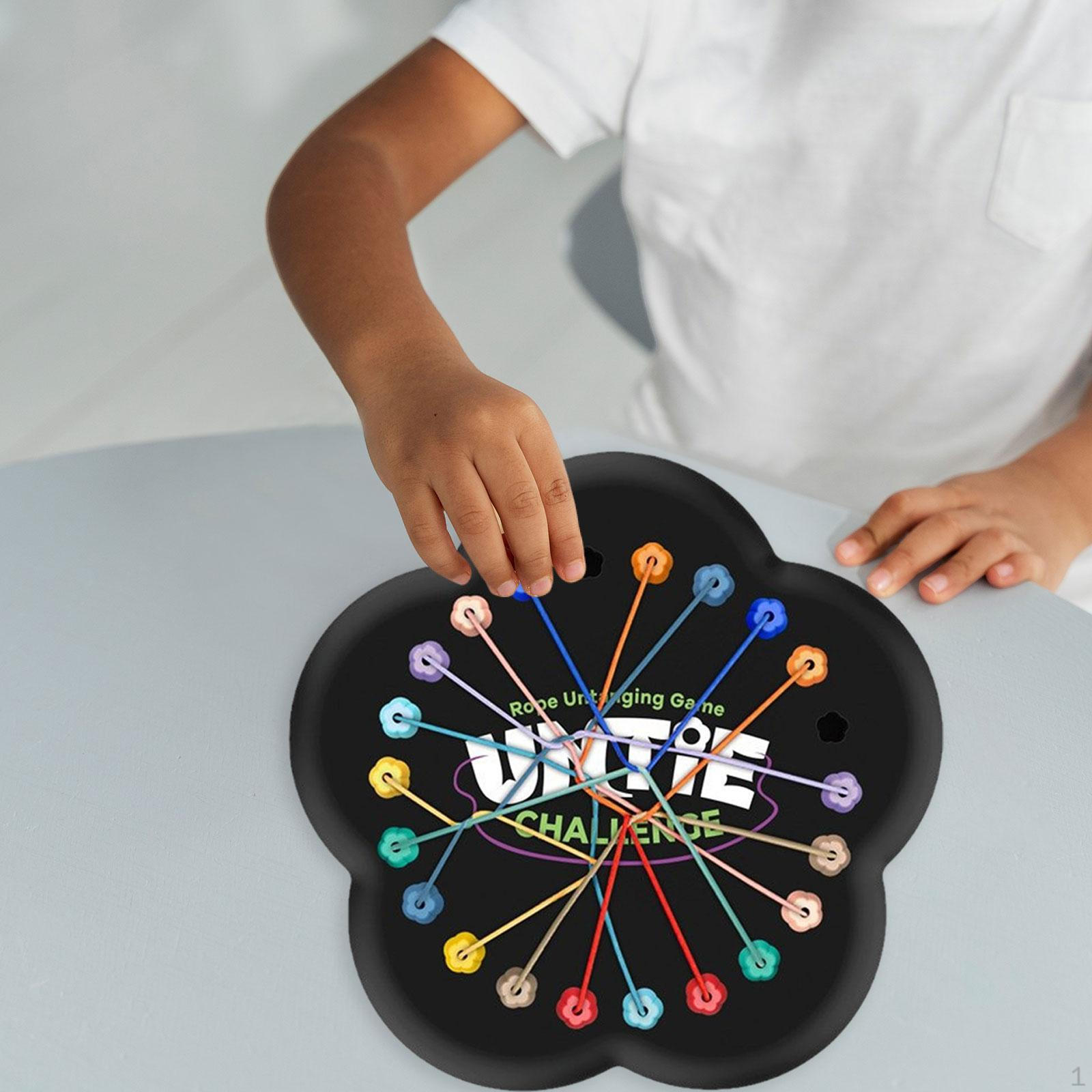 Interactive Rope Puzzle Game for Children with Untangling Fun without Penalty Disk