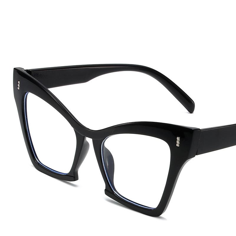 Big Cat Eye Computer Glasses Frame Women Men Anti Blue Light Square Eyewear Blocking Glasses Optical Spectacle Eyeglasses