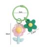 Ins Acrylic Flower Key Chain Diy Bag Pendant Accessories Portable Car Pendant Key Ring  Student