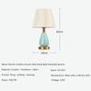 Bedroom Ceramic Table Lamp Bedside Table Room Living Room Decoration Study Retro Lighting Remote Control Desk Lamp E27 Bulb