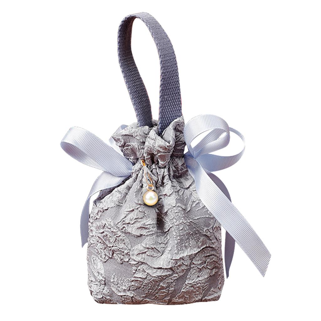 1PC Fabric Bag Traditional Chinese Wedding Drawstring Candy Gifts Packaging Bag For Wedding Birthday Party Decor Jewelry Pouches