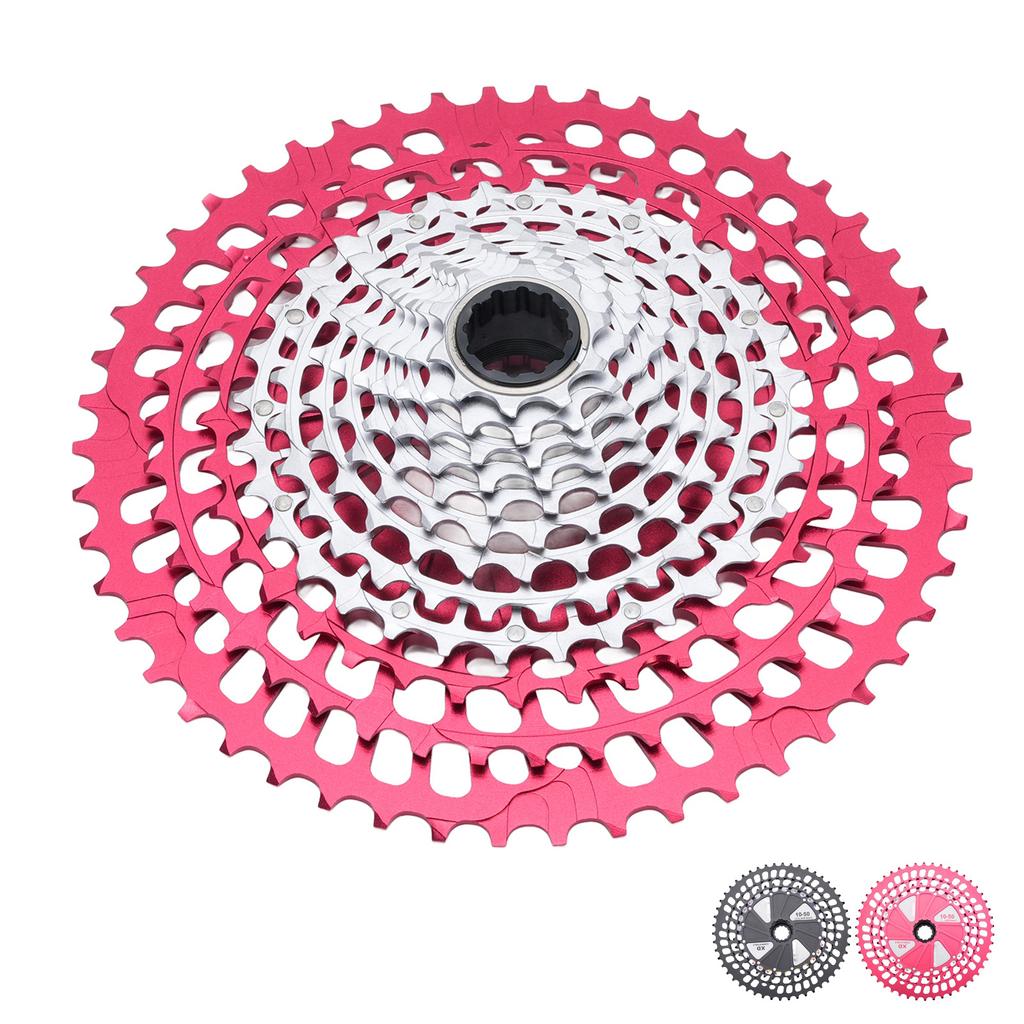 Bike Cassette Ultra Light 10 to 50T 12 Speed CNC Hollow Bicycle Cassette Flywheel Replacement for XD