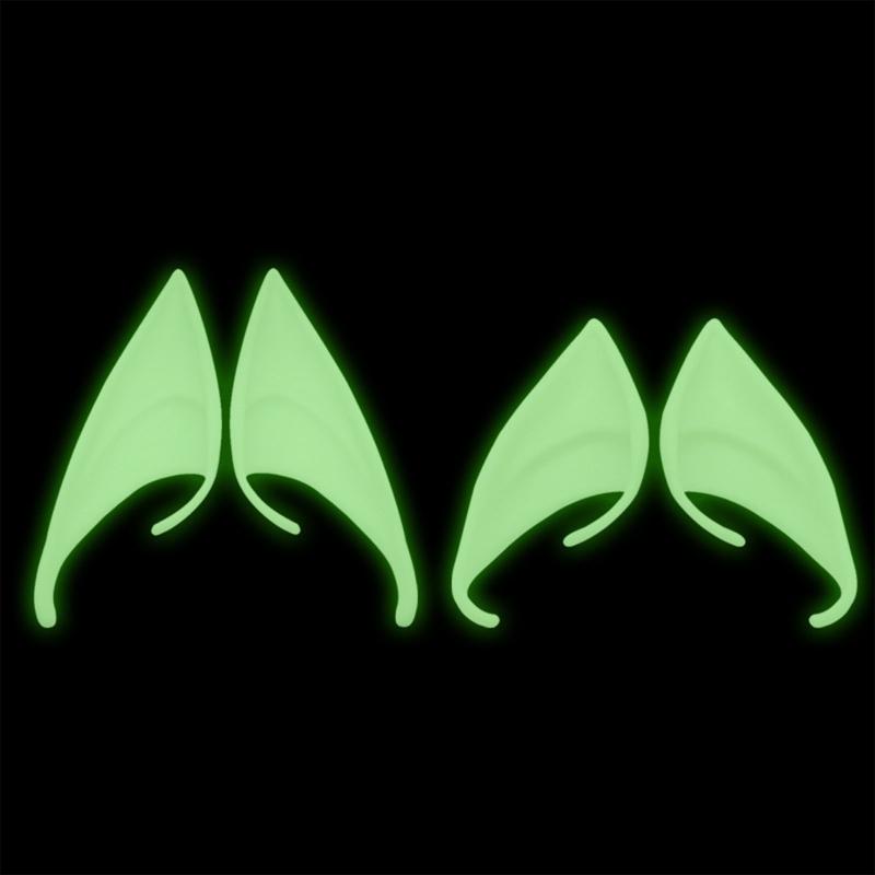 Halloween Latex Elf Ears Simulation Soft Harmless False Ears Props Elf Angel Dress Up Cosplay Christmas Decor