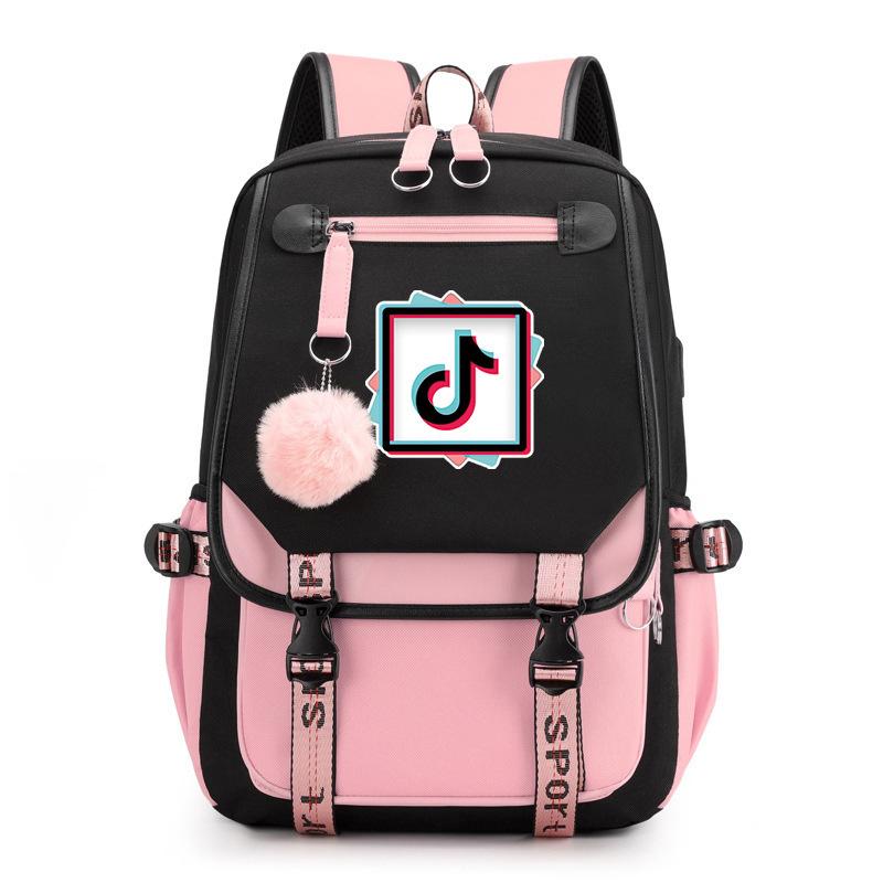 Cute hairball shoulder student bag
