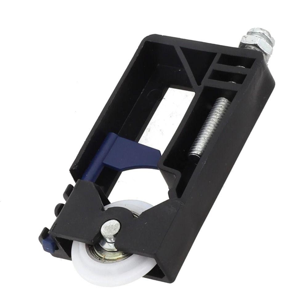 Replacement Nylon Sliding Door Pulley Plastic Black Door Roller Guide Side Mounted Pulley Wooden Door