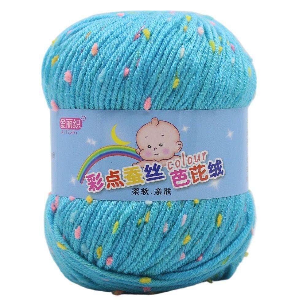 50g/Roll Wool Yarn Baby Cotton Crochet Yarn Practical Scarf Line  For Basket Carpets