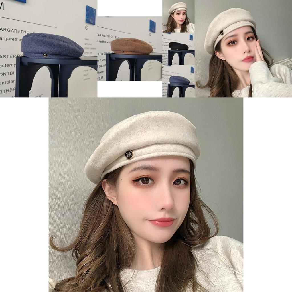 Stylish Women's Beret Hat For Fall And Winter Cozy British Wool Felt Cap
