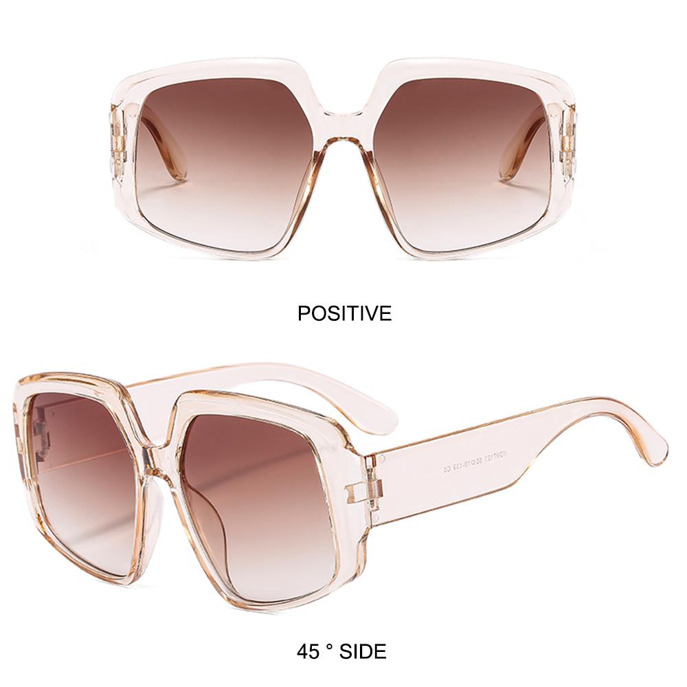 Trendy Fashion Large Shades Goggle Women's Oversized Sunglasses Square Sun Glasses