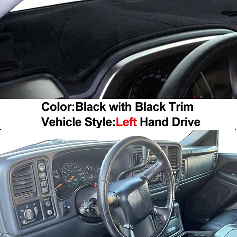 For Chevrolet Silverado (GMT800) 1500 2500 3500 1998-2007 Car Inner Dashboard Cover DashMat Carpet Rug Anti-UV Sun-Shade