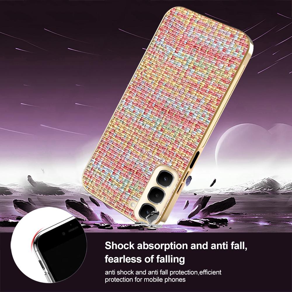 Luxury Elegant Woman Phone Case For Infinix Hot 70 60 Pro 60i 4G Electroplated Woven Camera Full-protect Anti-drop Protect Cover