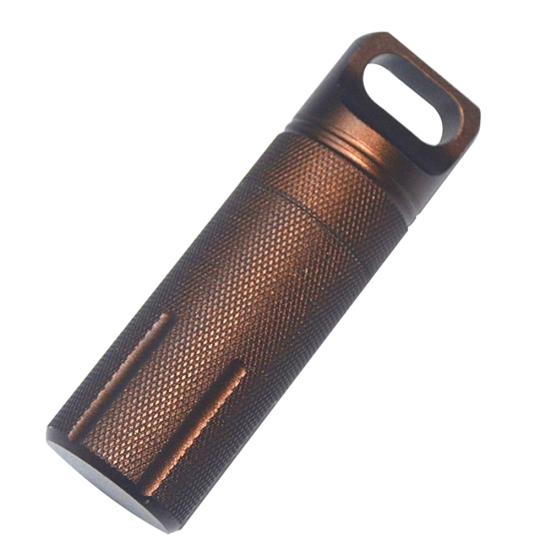 Wasserdichte Aufbewahrungsflasche aus Aluminiumlegierung für Medikamente, Kapselbehälter für den Außenbereich