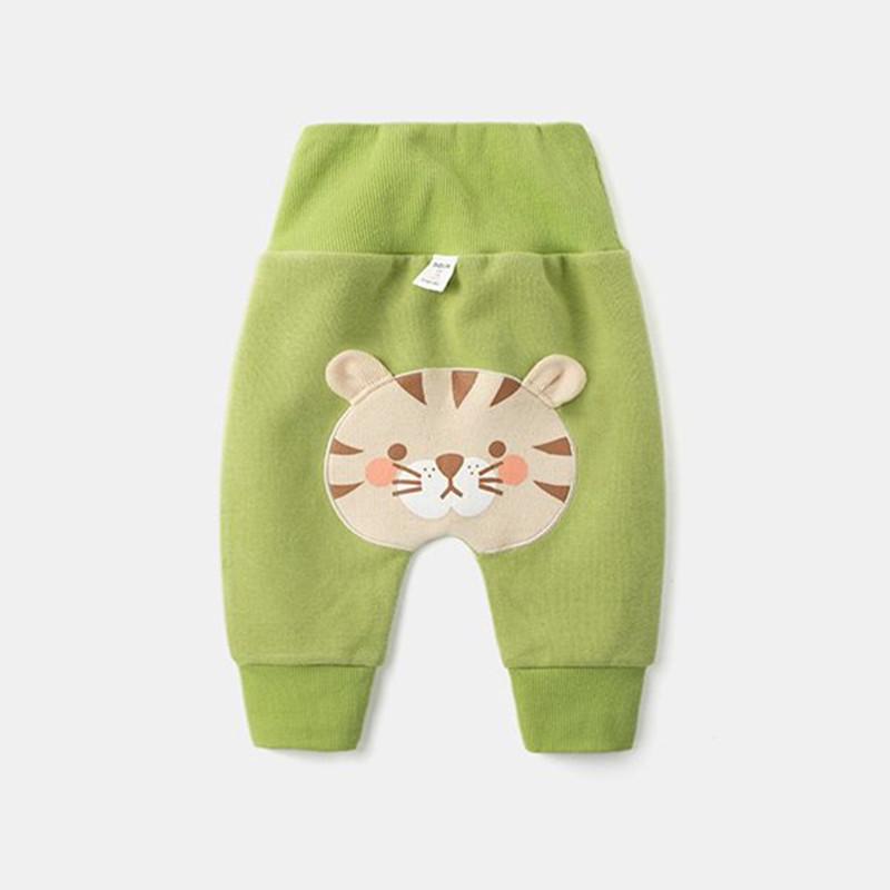 Baby-Baumwollhose mit hoher Taille und Bauchschutz – Atmungsaktive PP-Hose für Kleinkinder für Frühling, Herbst und Winter