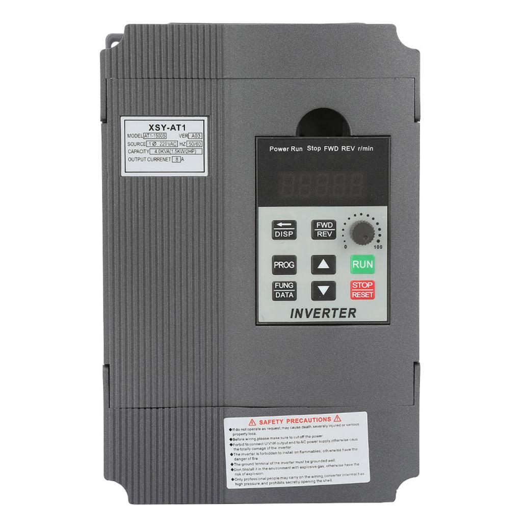 220V Single Phase Variable Frequency Drive VFD Speed Controller for 3 Phase 1.5kW AC Motor