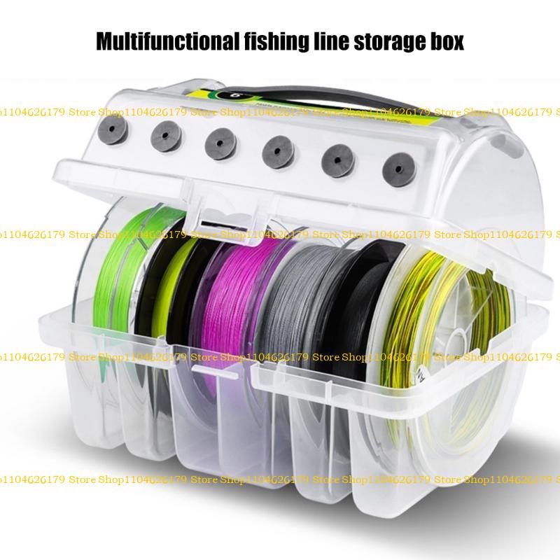 A1A2 Fishing Line Organizers 6 Compartments Fishing Line Storage Case Line Spool Box China Mainland
